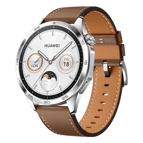 HUAWEI WATCH GT 4 46mm Smartwatch, Batteria fino a 2 settimane, Android e iOS, Analisi calorie, Monitoraggio della