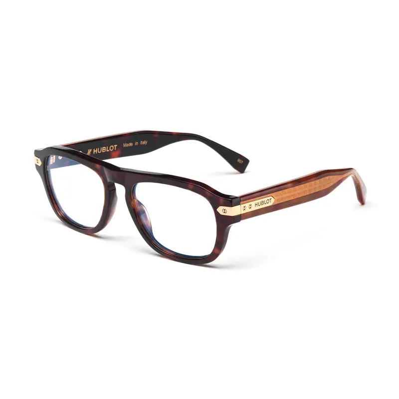 HUBLOT Unisex H049O 092.120 Montature da vista Acetato Havana  Rotonda