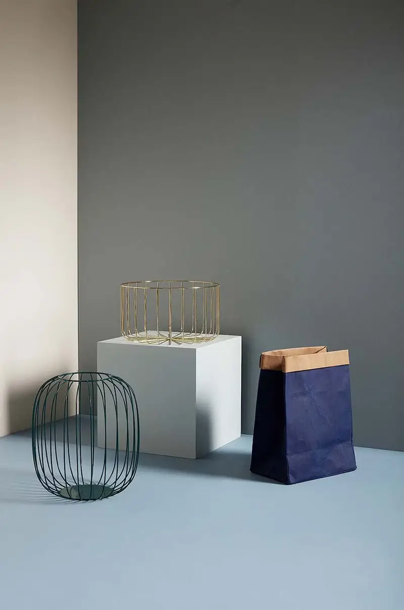 cesto della biancheria Laudromat 38 x 25 x h50, 39 x 34 x h55 cm pacco da 2 Blu miniatura 2