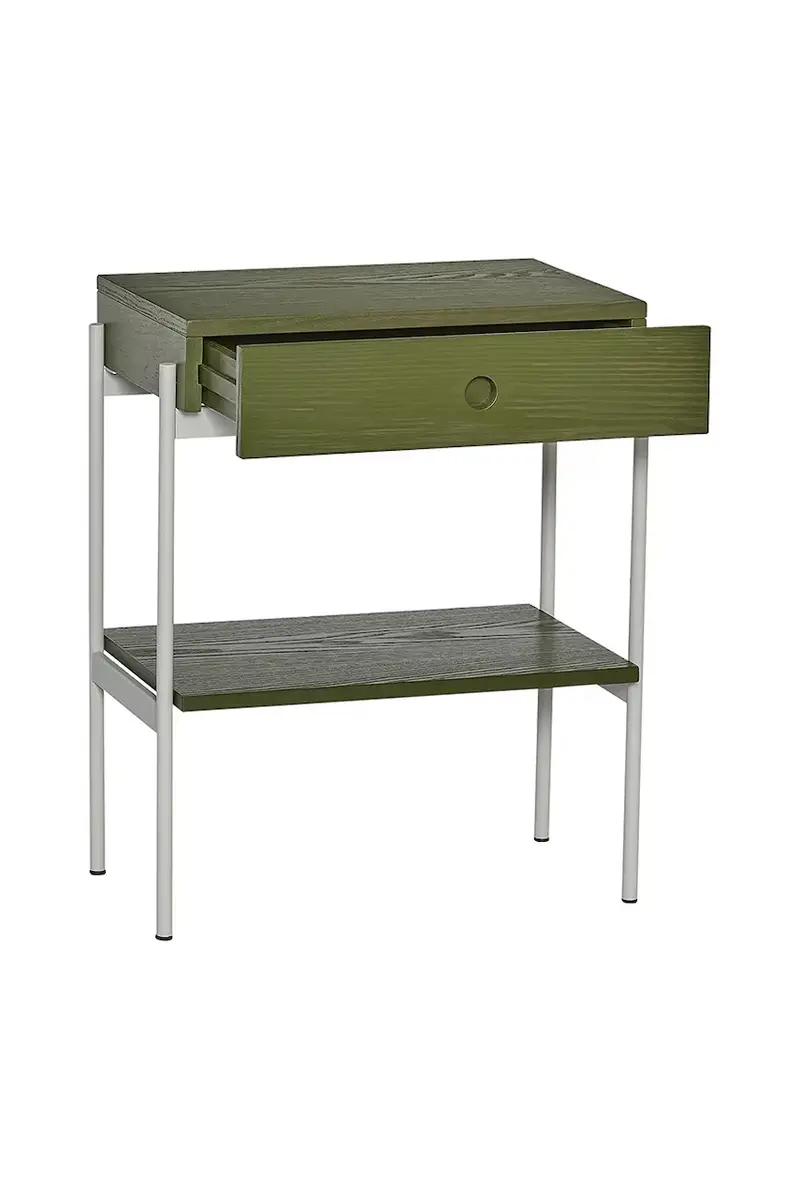 comodino Noir 48 x 32 x 60 cm colore verde miniatura 2