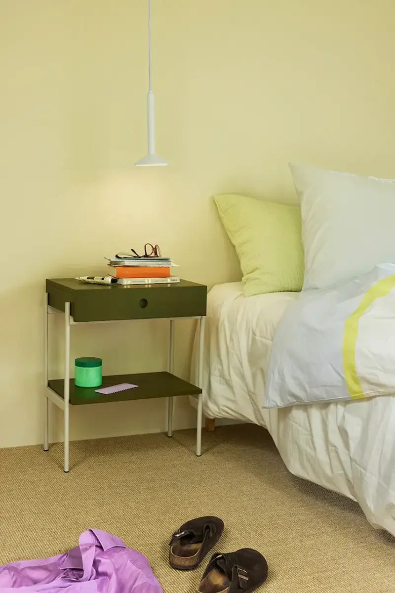 comodino Noir 48 x 32 x 60 cm colore verde miniatura 3