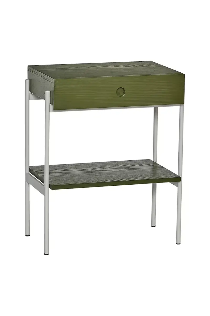 comodino Noir 48 x 32 x 60 cm colore verde