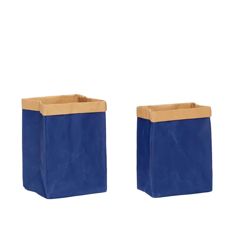 Cesti per la biancheria quadrati Hubsch Interior Laundromat (x2)