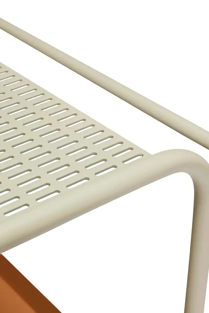 mobili con ruote Push Trolley 66 x 47 x 62 cm colore beige miniatura 3