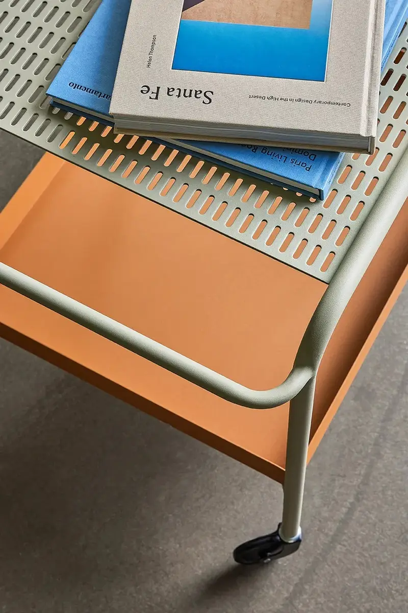 mobili con ruote Push Trolley 66 x 47 x 62 cm colore beige miniatura 4