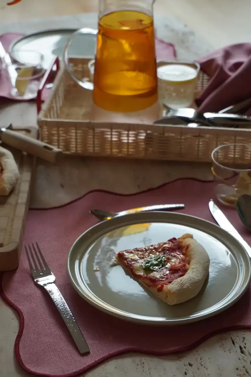 vassoio decorativo Splint 42 x 27 x 10 cm colore rosso miniatura 4