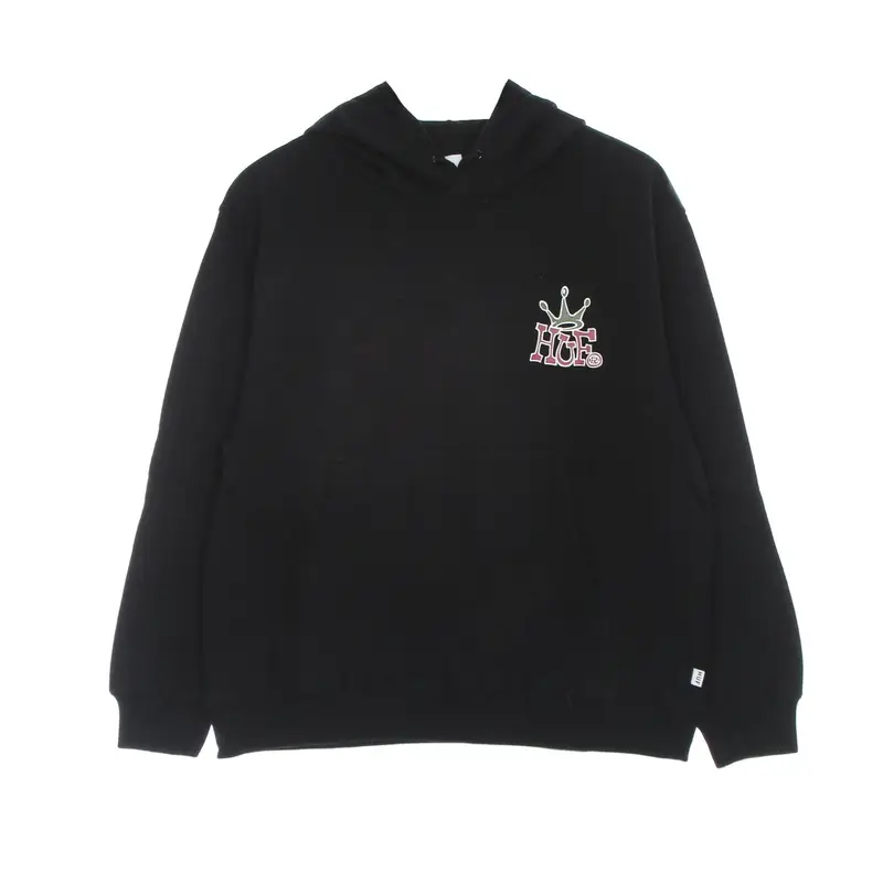 Felpa Cappuccio Donna Huf Crown Po Hoodie Black