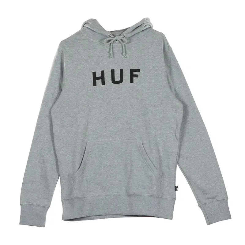 Felpa Cappuccio Uomo Essentials Og Logo Grey Heather