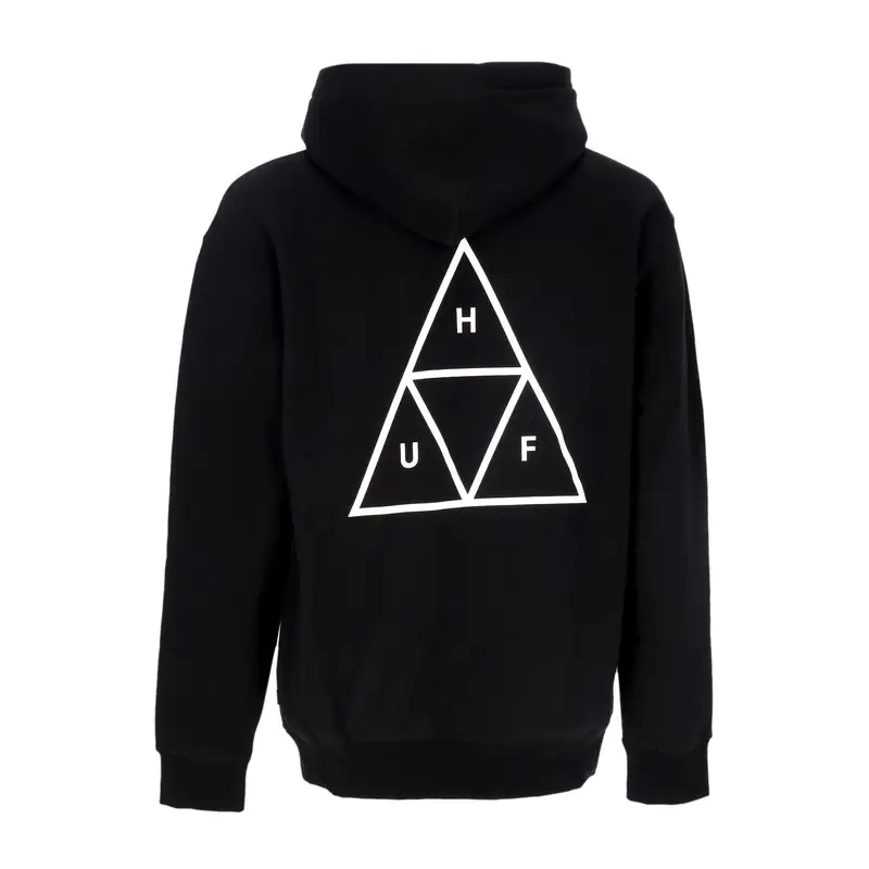 Felpa Cappuccio Uomo Set Triple Triangle Po Hoodie Black