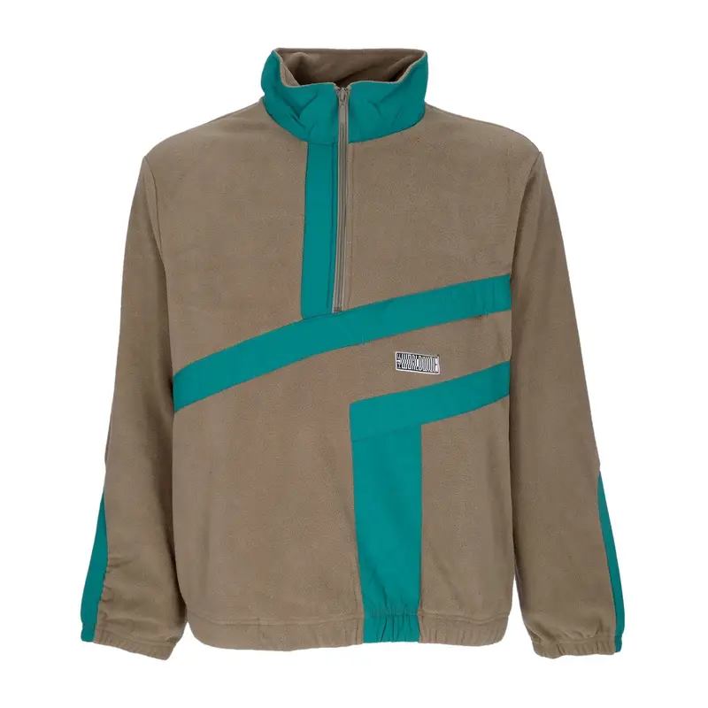 Felpa Collo Alto Uomo Range Quarter Zip Polar Fleece Olive