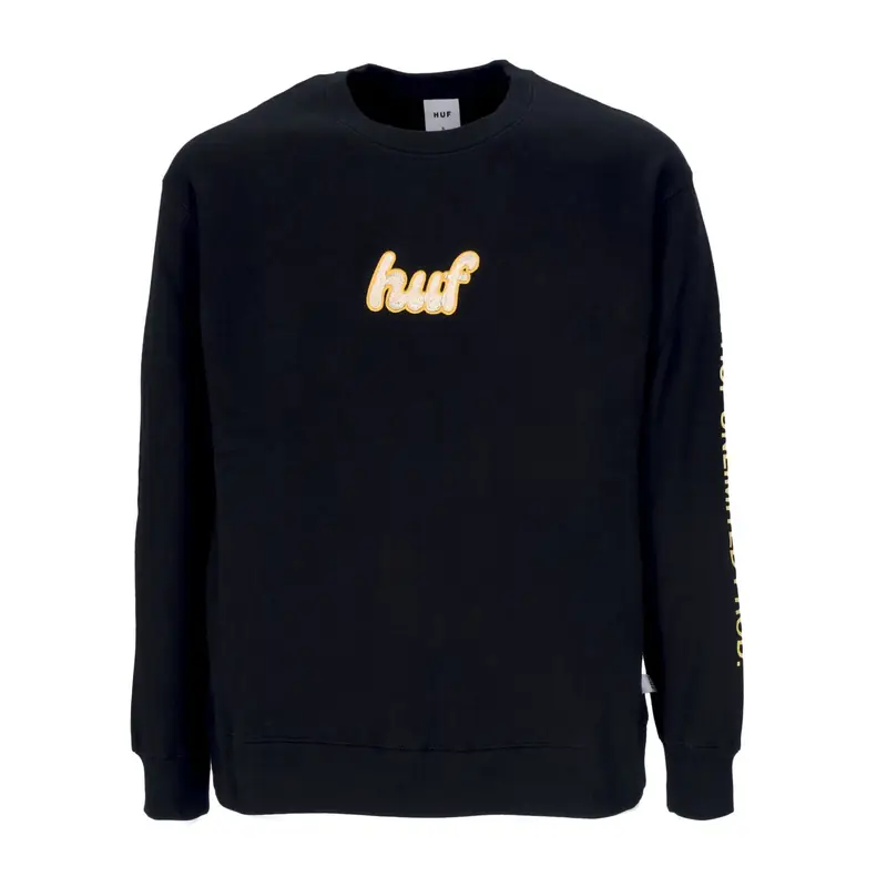 Felpa Girocollo Donna Italicized Crewneck Black