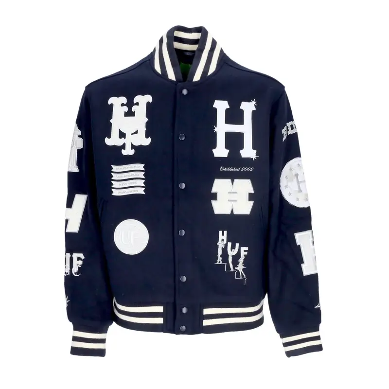 Giubbotto College Uomo 20 Year Classic H Varsity Jacket Navy