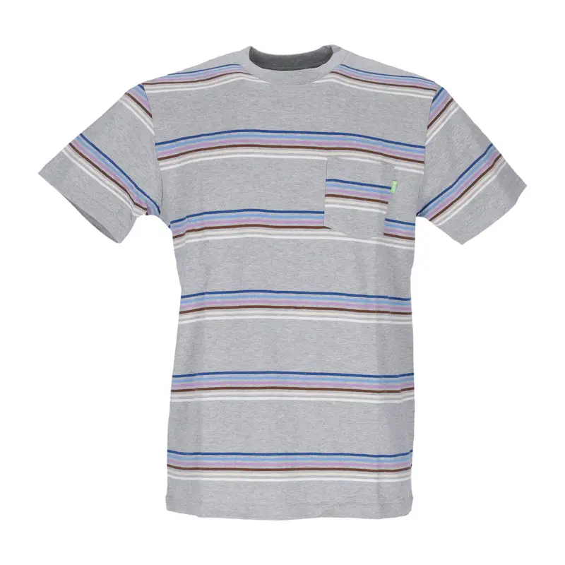 Maglietta Uomo Bolinas Stripe Pocket Tee Grey Heather