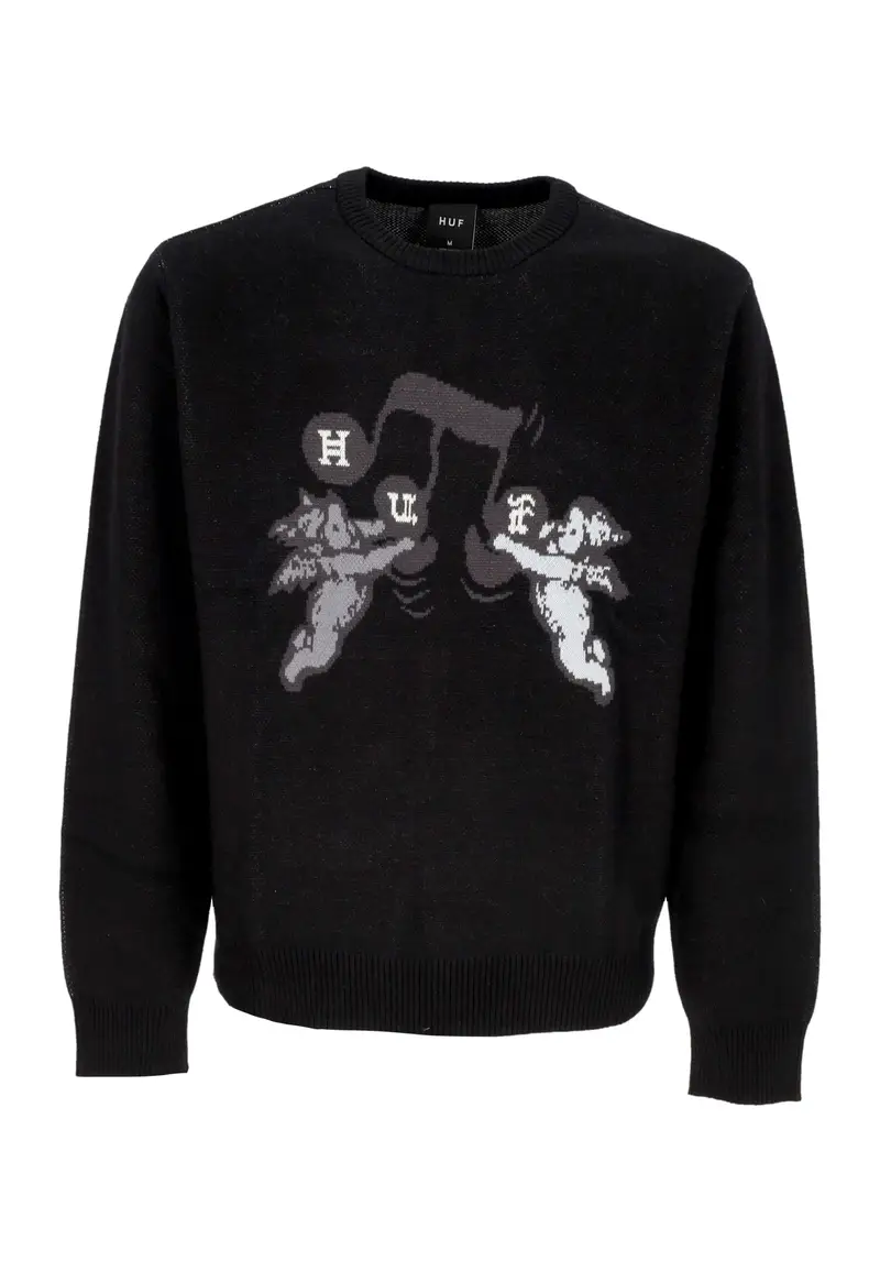 Maglione Uomo Song Intarsia Sweater Black