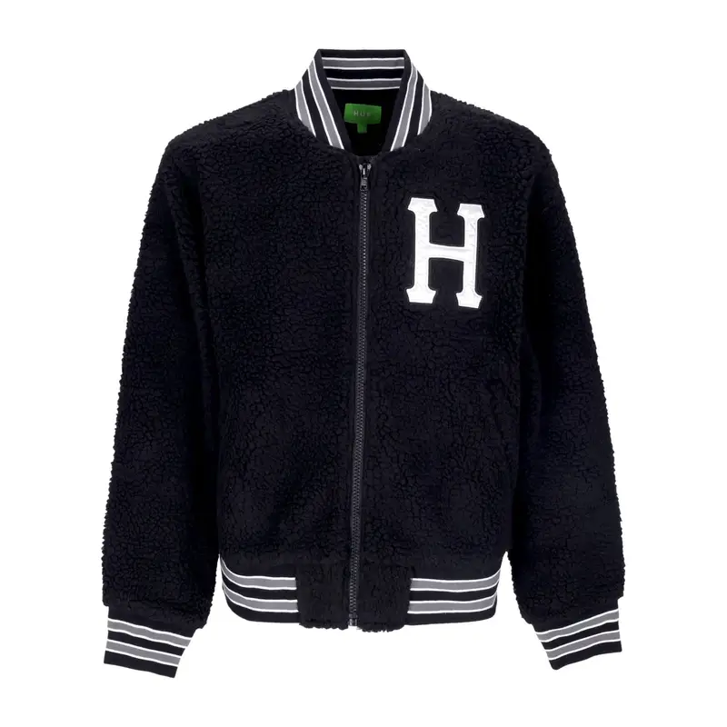 Orsetto Uomo Sherpa Varsity Jacket Black