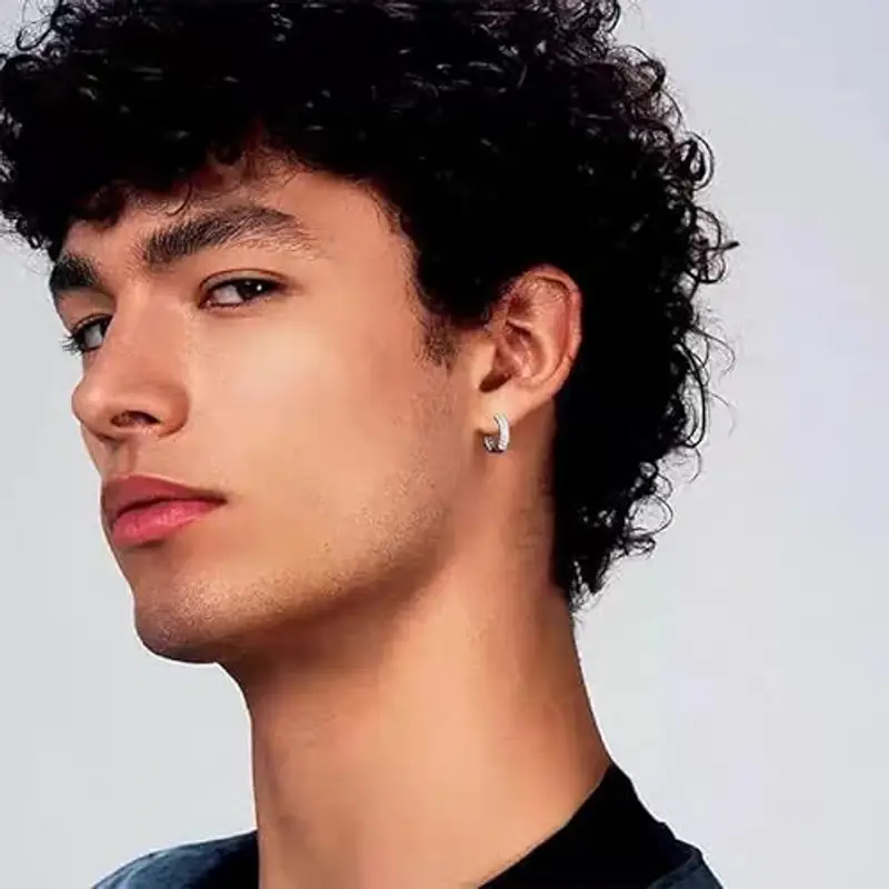 HUGE TOMATO Orecchini Uomo Argento 2155073 miniatura 2