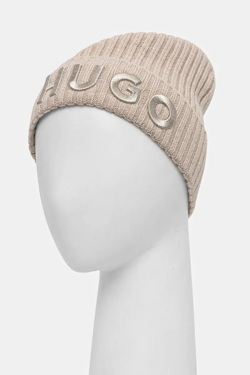 berretto in lana colore beige 50524129 miniatura 2