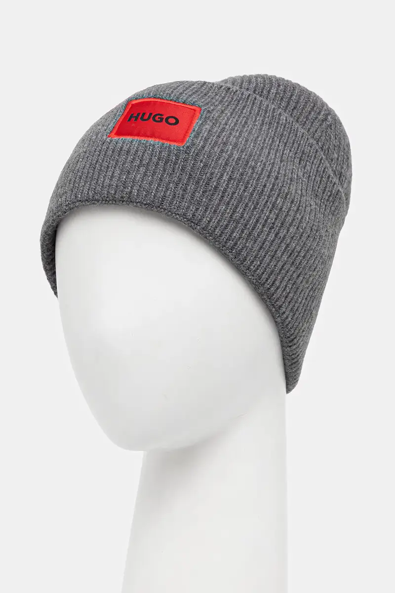 berretto in lana colore nero 50496011 Grigio miniatura 2