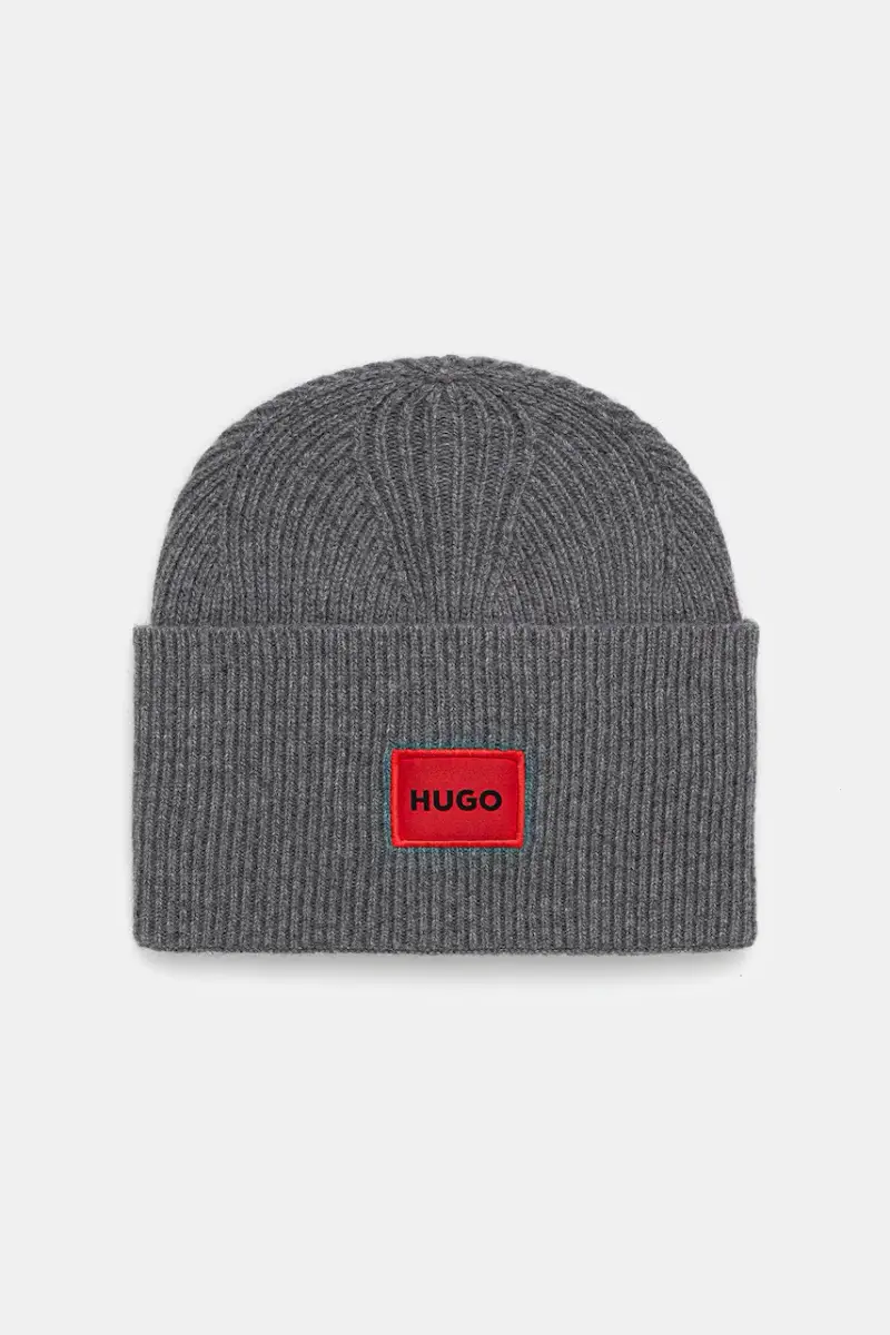 berretto in lana colore nero 50496011 Grigio