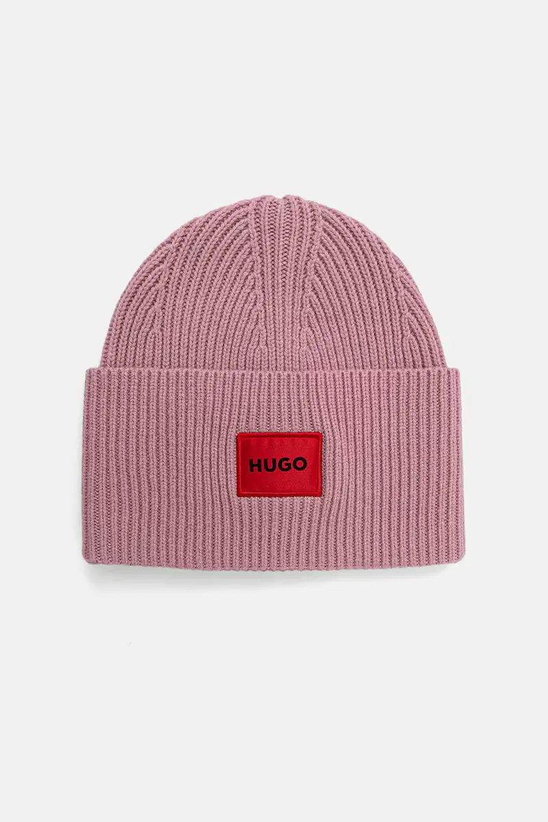 berretto in lana colore nero 50502579 Rosa