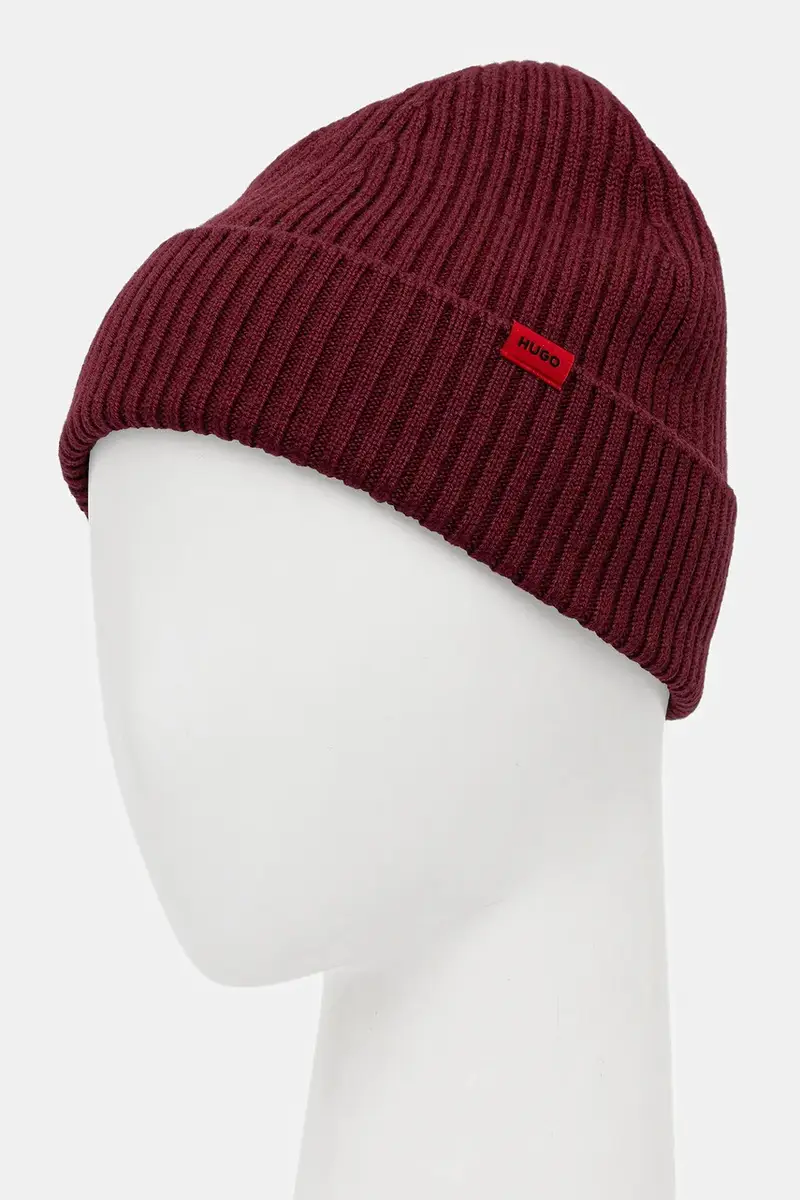 berretto in lana colore nero 50524570 Granata miniatura 3