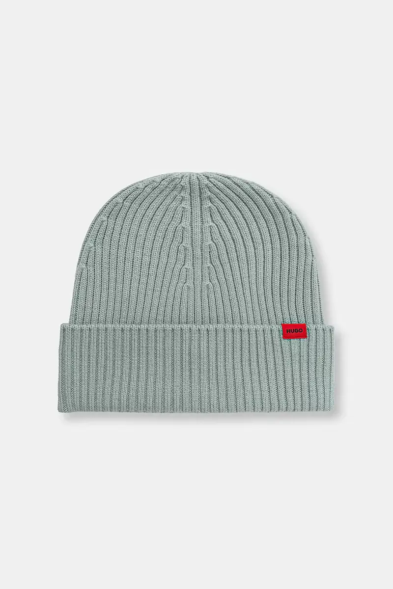 berretto in lana colore nero 50524570 Verde