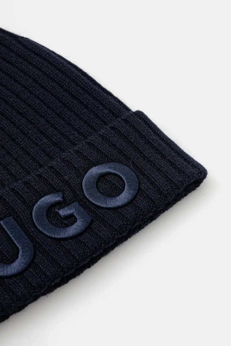 berretto in lana colore nero 50527804 Blu navy miniatura 2