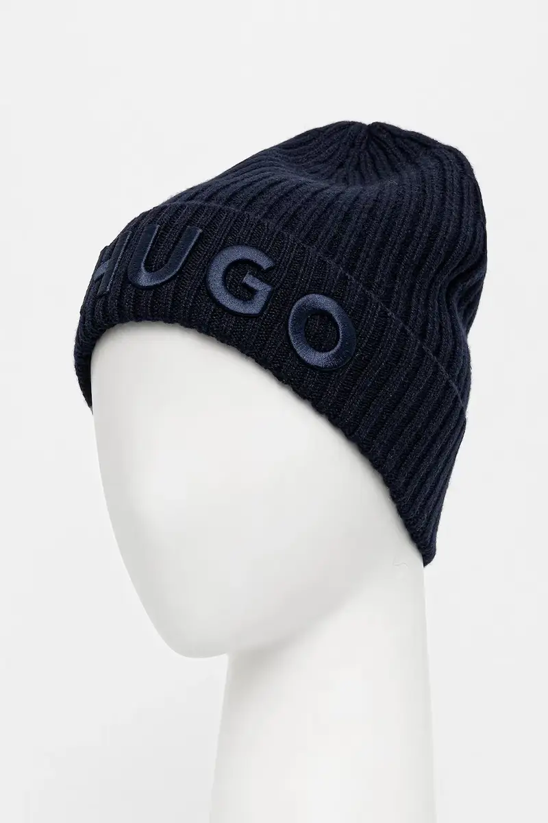 berretto in lana colore nero 50527804 Blu navy miniatura 3