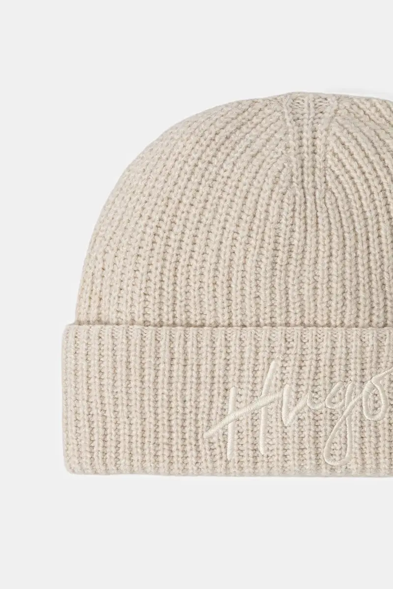 berretto in misto lana colore rosa 50524104 Beige miniatura 3