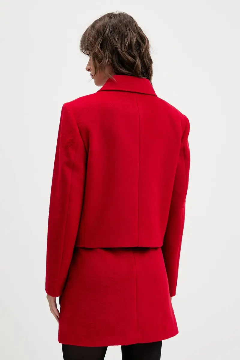 blazer con aggiunta di lana colore rosso 50547602 miniatura 3
