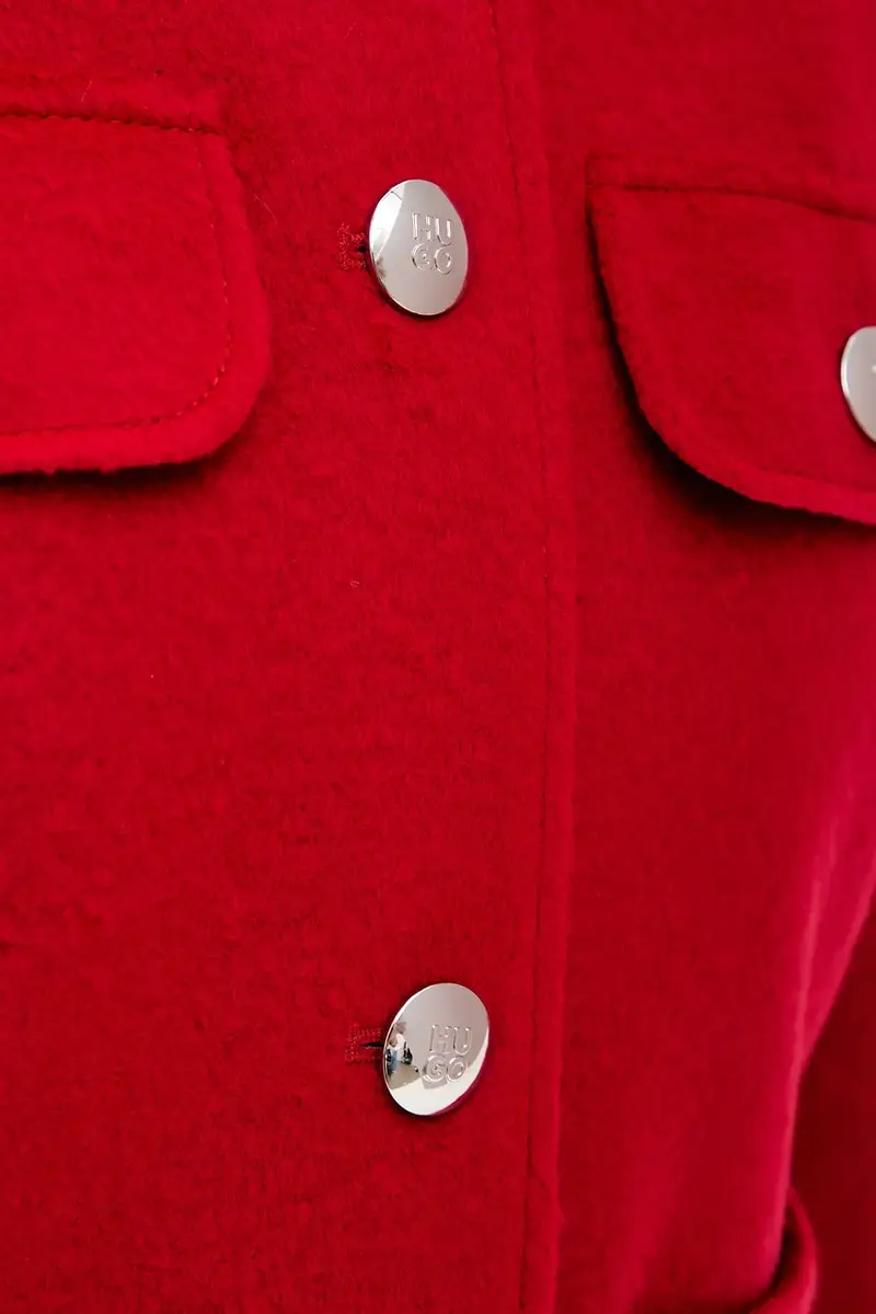 blazer con aggiunta di lana colore rosso 50547602 miniatura 5