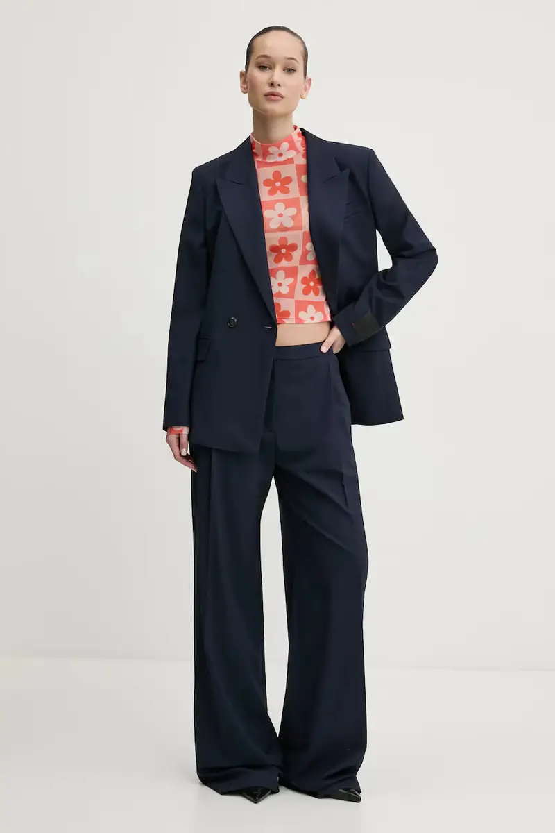 camicia a maniche lunghe donna colore arancione 50534739 miniatura 2