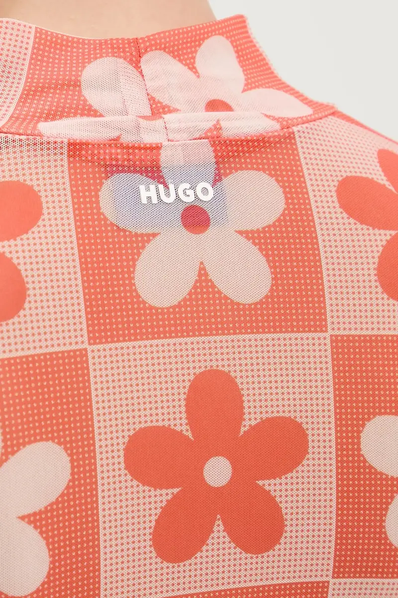 camicia a maniche lunghe donna colore arancione 50534739 miniatura 5