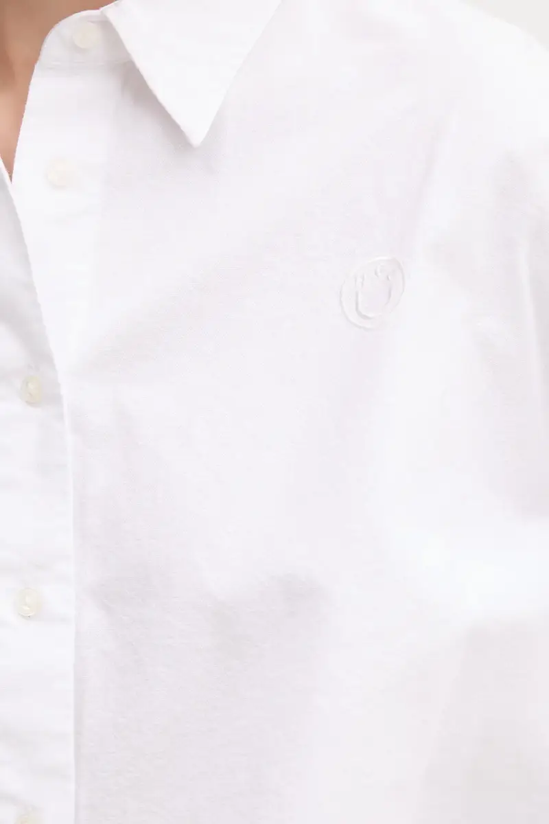 camicia in cotone donna colore bianco 50538921 miniatura 5