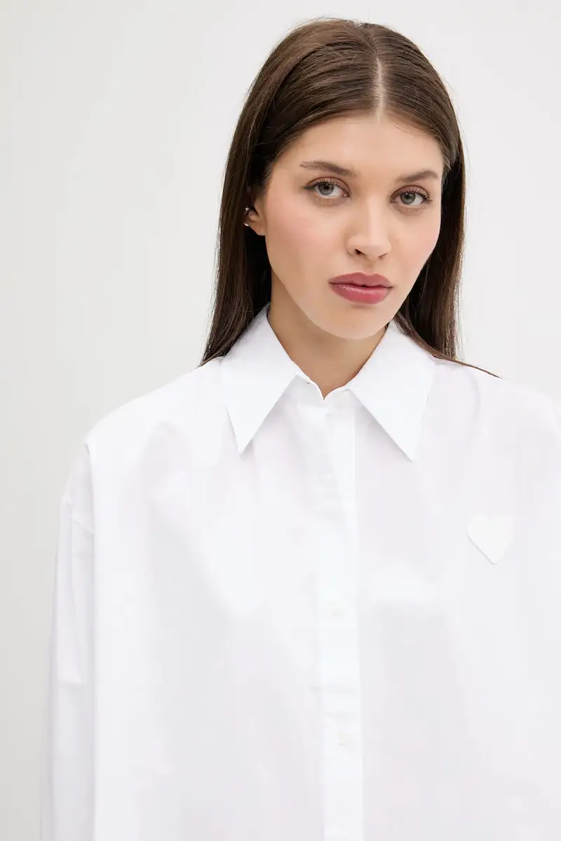 camicia in cotone donna colore bianco 50542985 miniatura 4