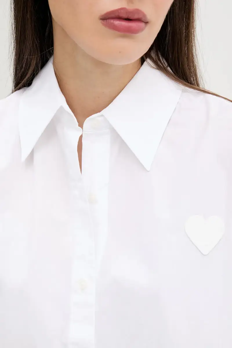 camicia in cotone donna colore bianco 50542985 miniatura 5