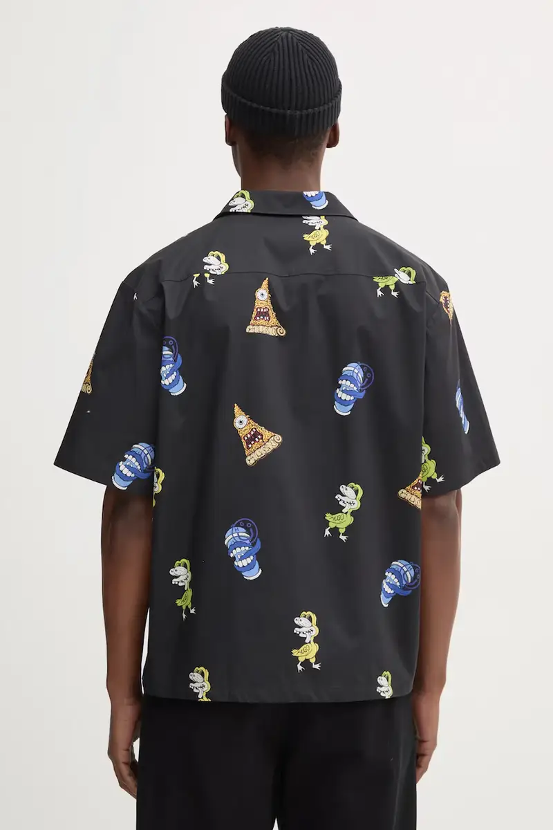 camicia in cotone uomo colore nero 50534201 miniatura 3