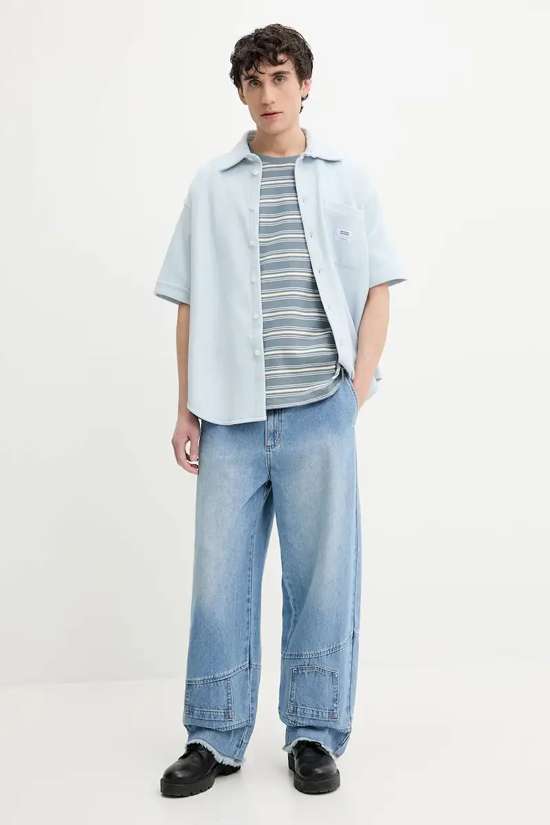 camicia uomo colore blu 50540316 miniatura 2