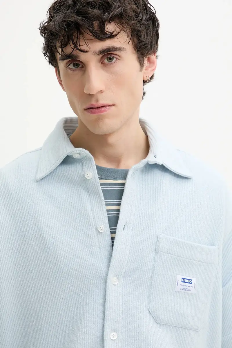 camicia uomo colore blu 50540316 miniatura 4