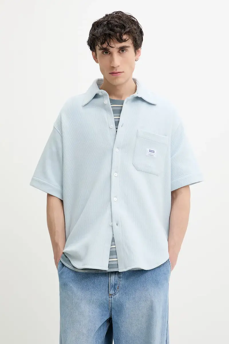 camicia uomo colore blu 50540316