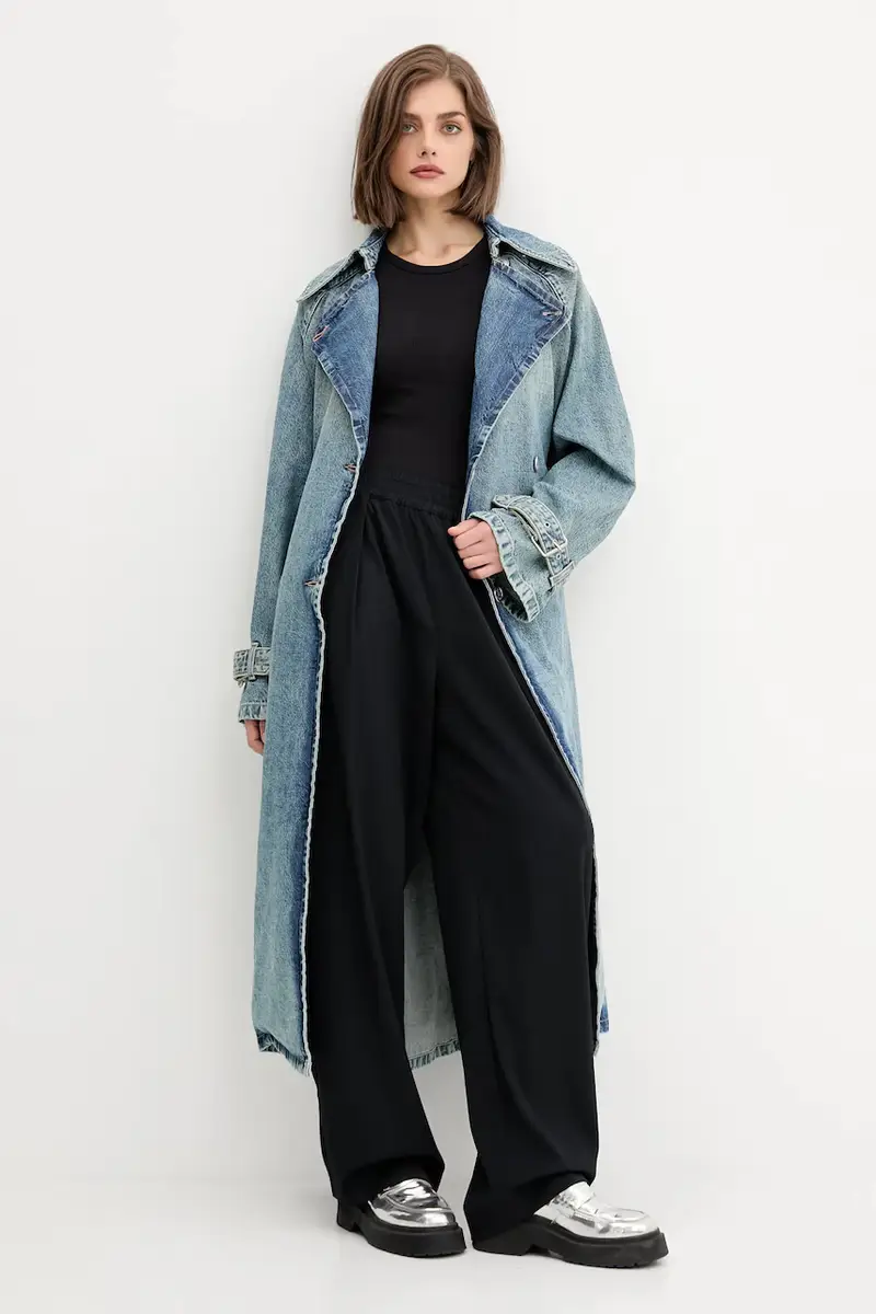 cappotto jeans colore blu 50541545 miniatura 2