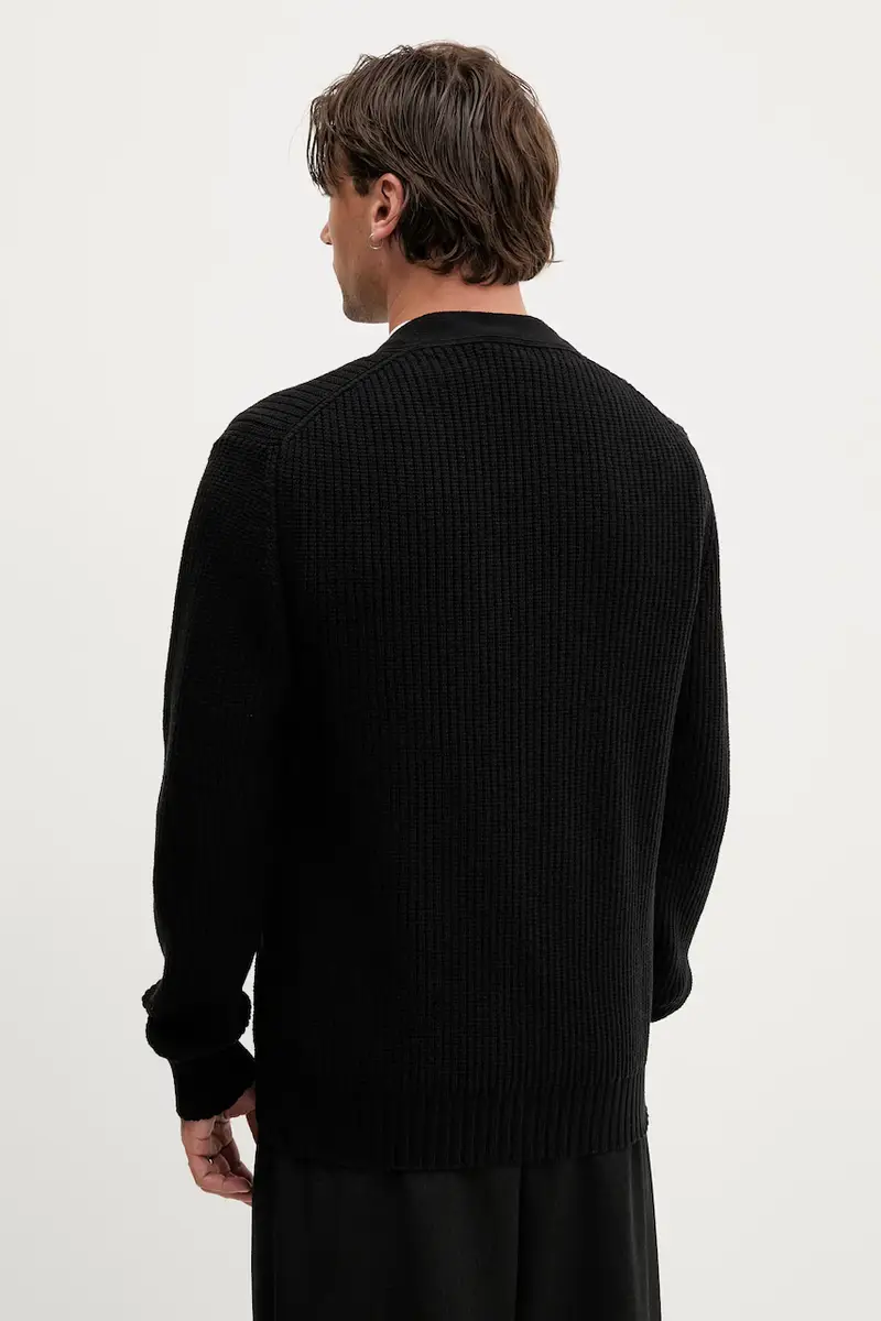 HUGO Blue Cardigan Uomo Nero 3263839 miniatura 3