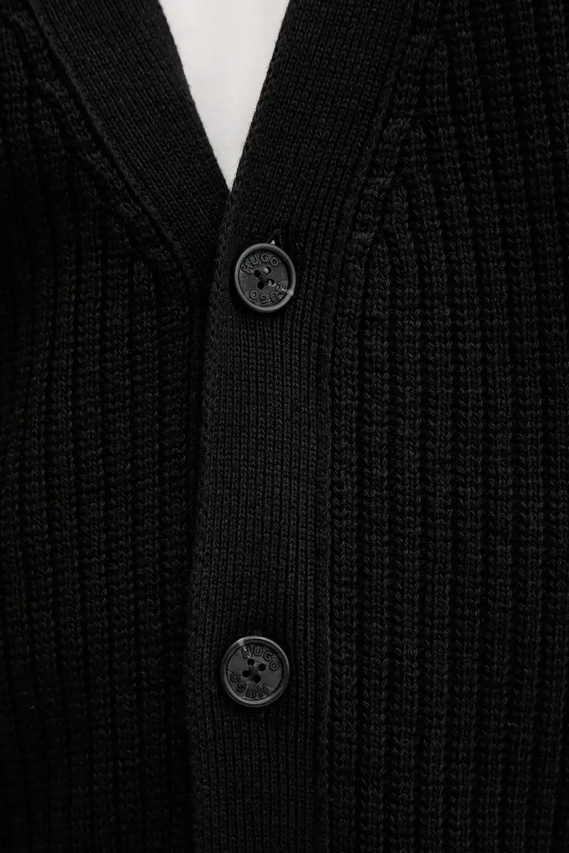 HUGO Blue Cardigan Uomo Nero 3263839 miniatura 5