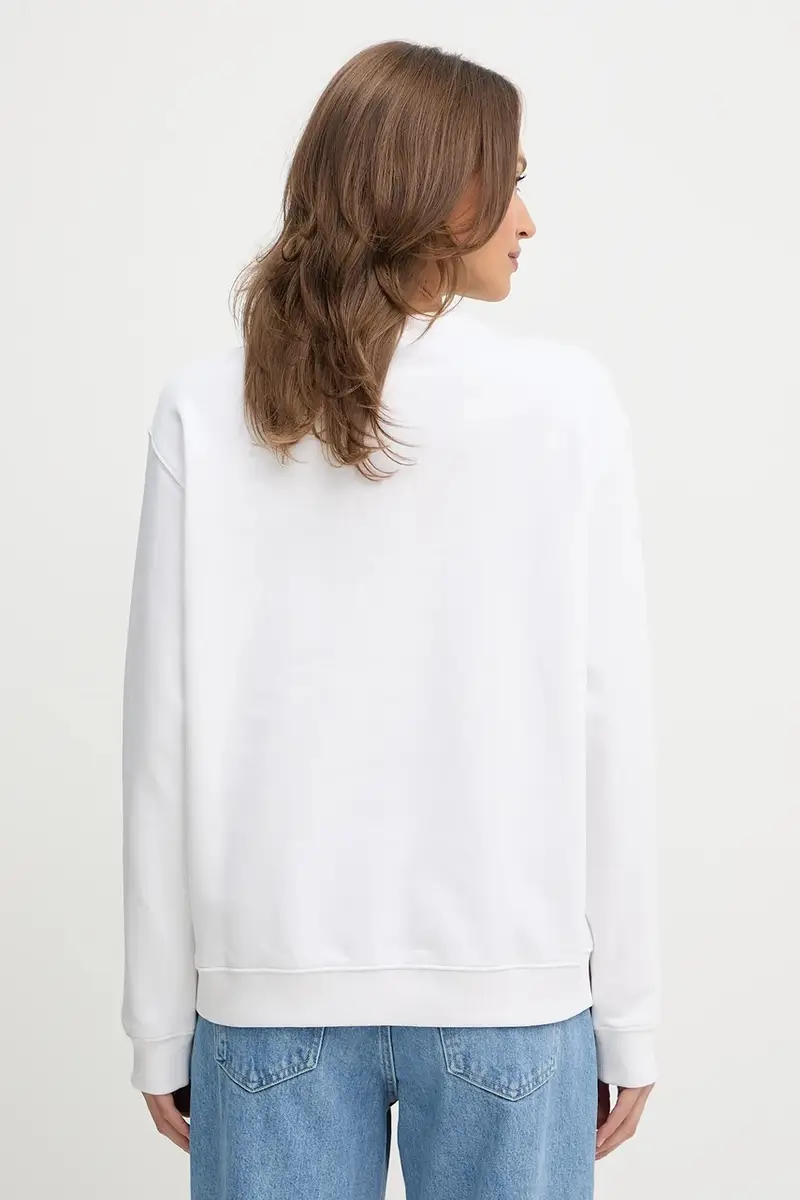 felpa donna colore nero 50522425 Bianco miniatura 2