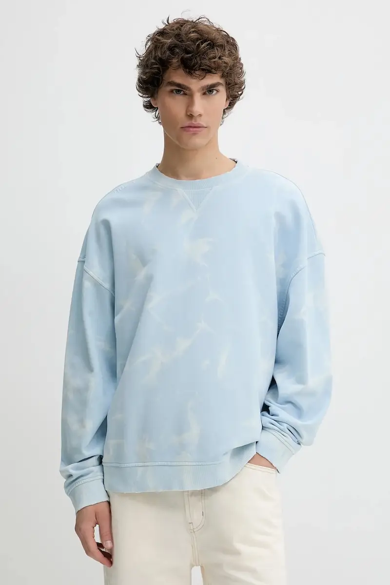 felpa in cotone colore blu 50534266