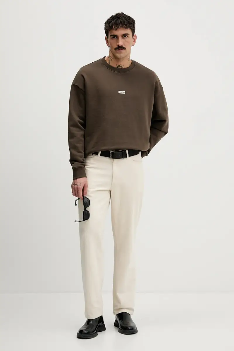 felpa in cotone Naviu Marrone miniatura 2