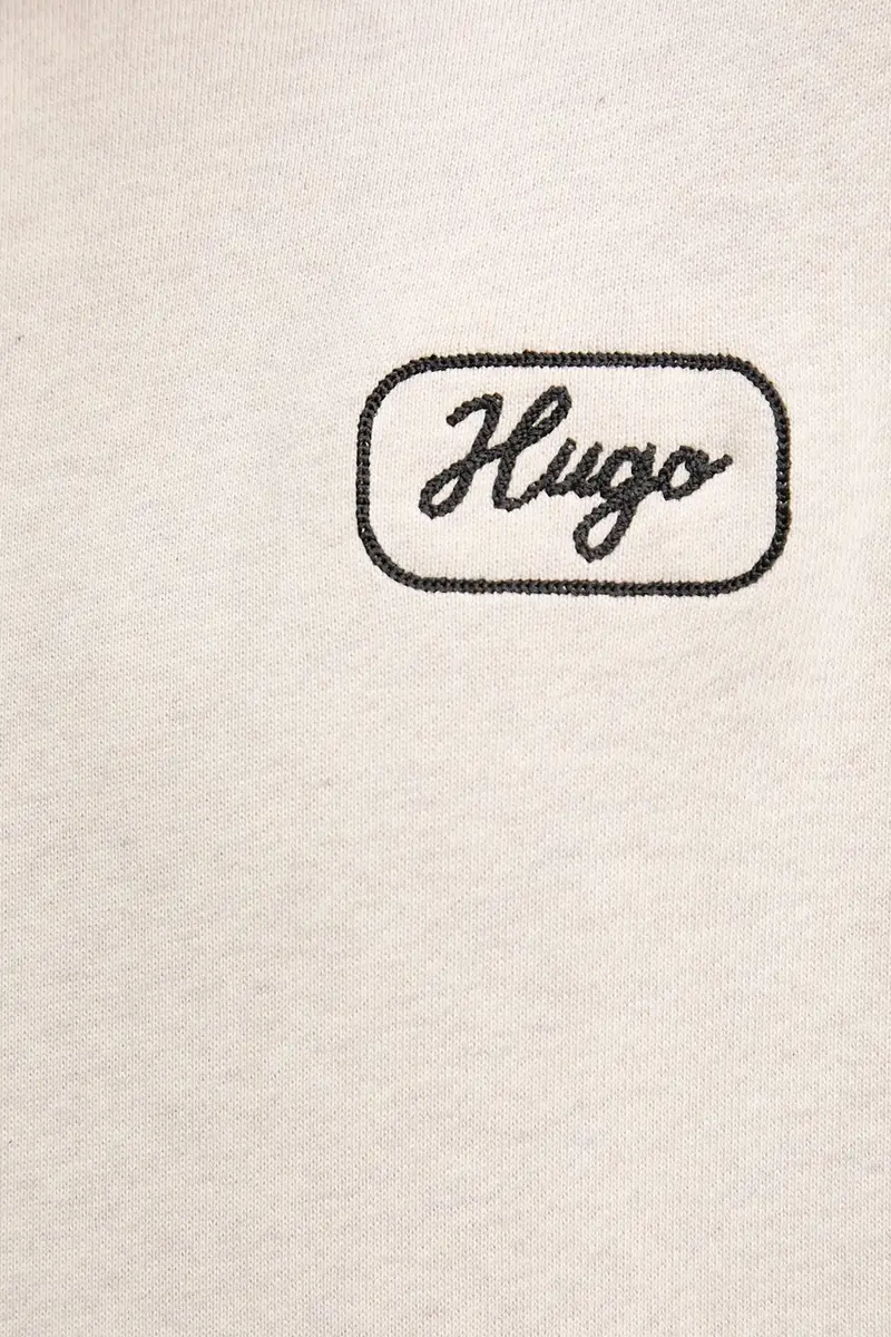 felpa in cotone uomo colore beige con cappuccio 50545939 miniatura 5