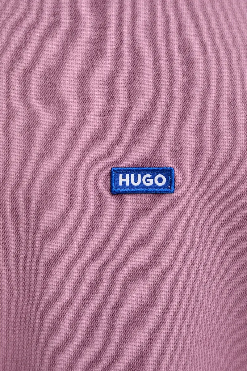 felpa in cotone uomo colore blu Rosa miniatura 5