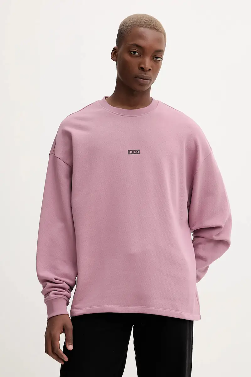 felpa in cotone uomo colore nero 50510732 Rosa miniatura 3