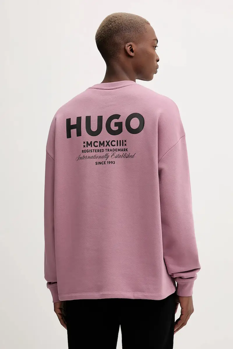 felpa in cotone uomo colore nero 50510732 Rosa